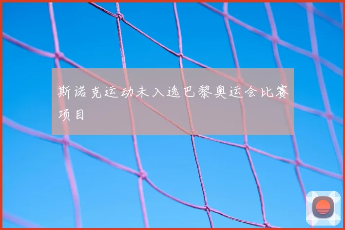 斯诺克运动未入选巴黎奥运会比赛项目